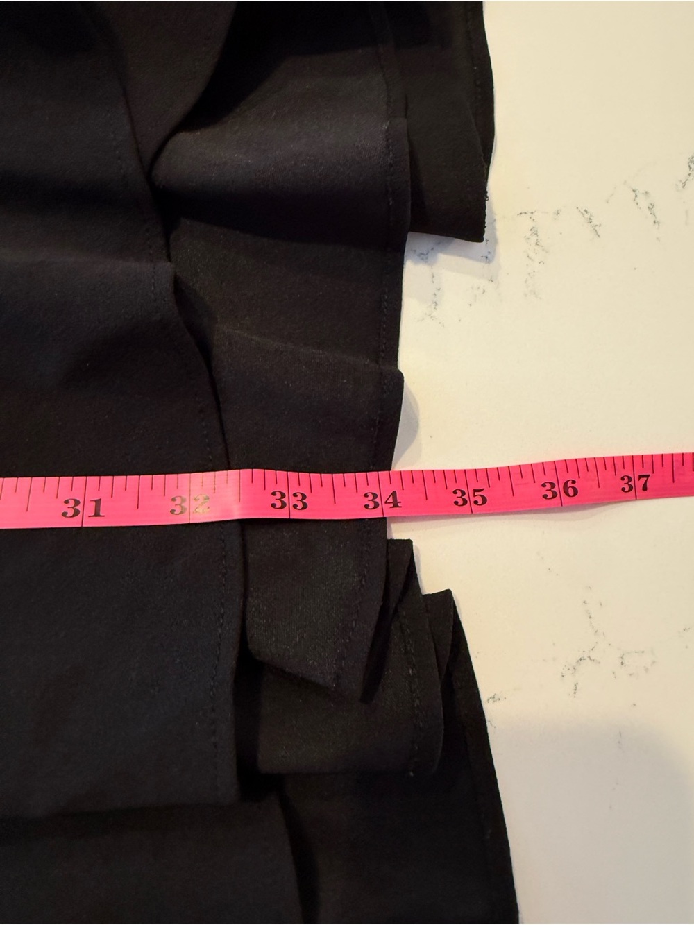 Design Lab Lord & Taylor Black Sleeveless Ruffle-Hem Mini Dress - Picture 6 of 7
